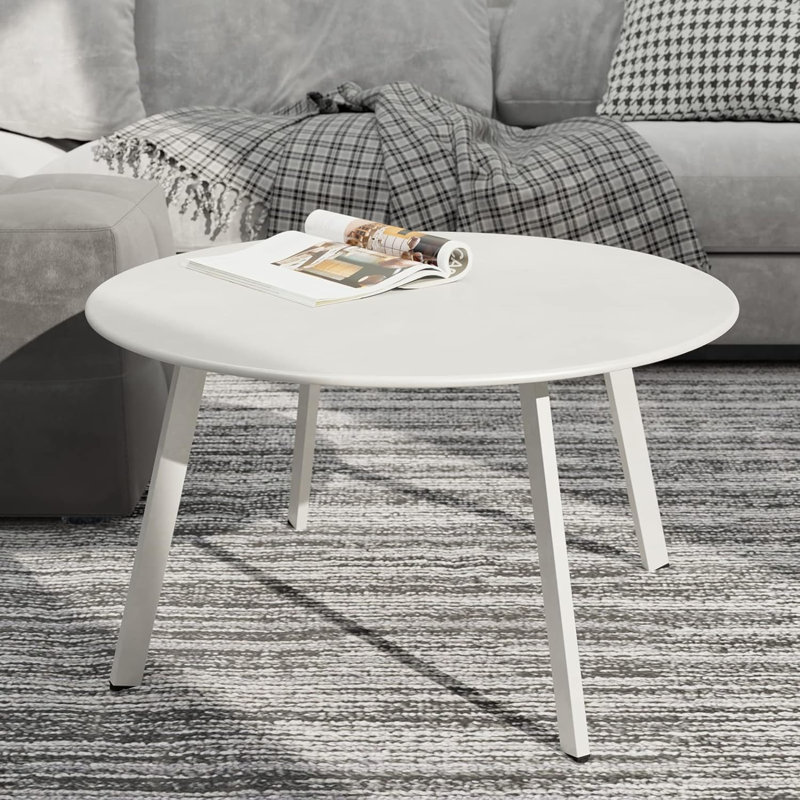 Wayfair white round coffee table discount